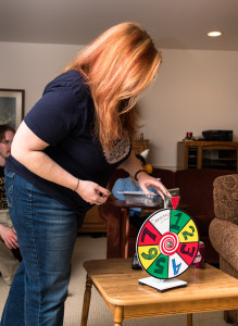 Jen spins the Wheel of Destiny