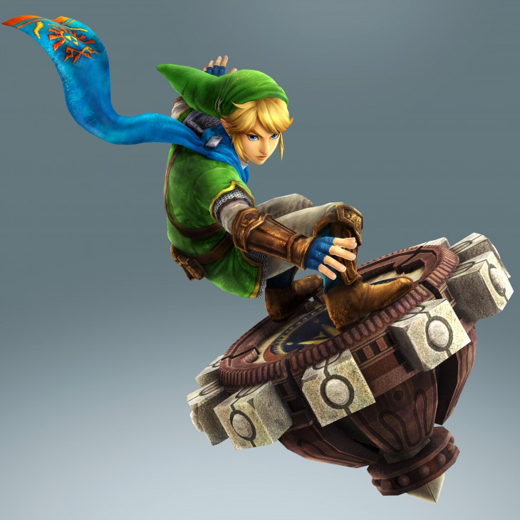 Link rides a... beyblade!?! In Hyrule Warriors