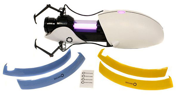 Custom Portal Gun donated by ThinkGeek